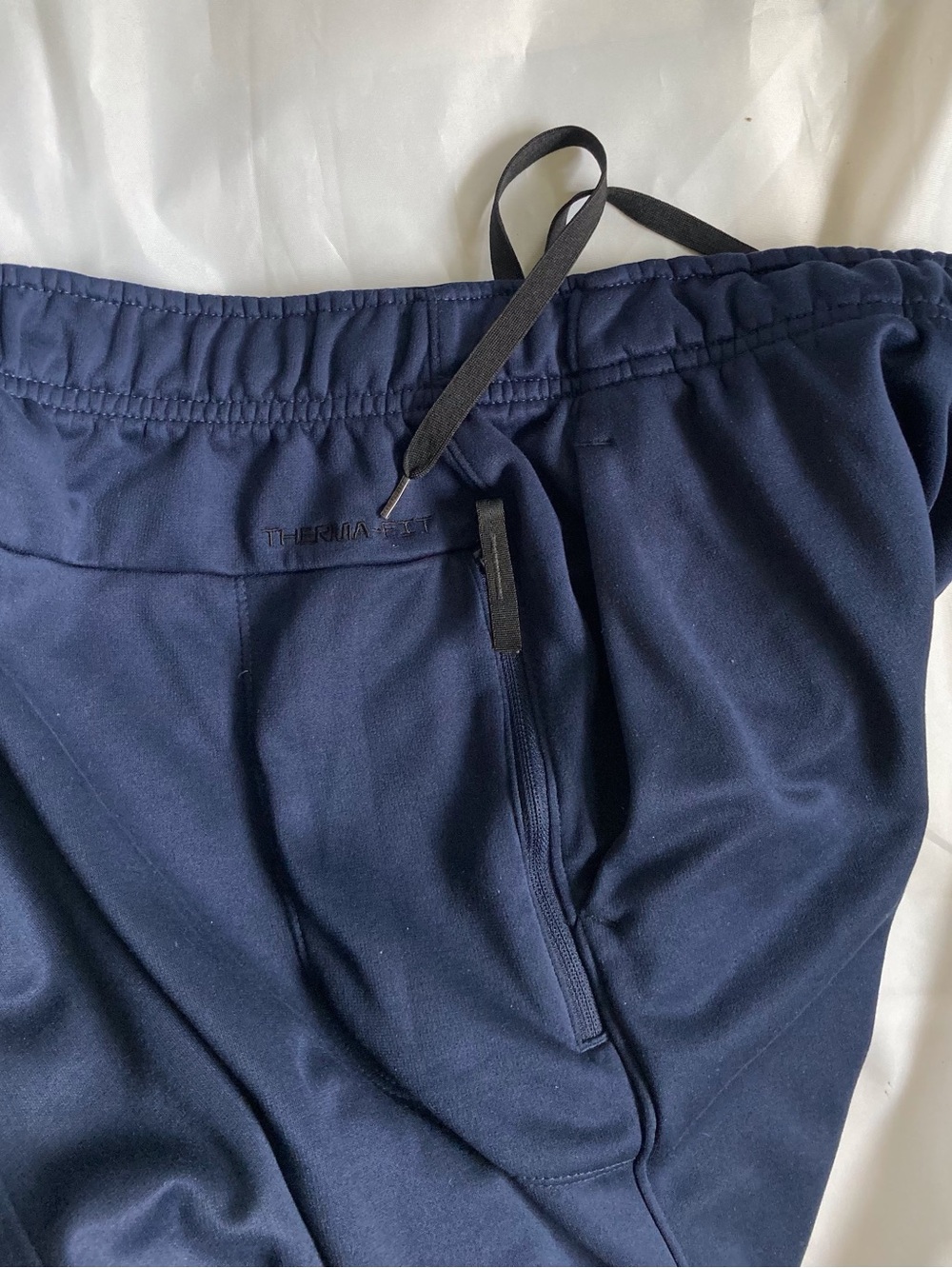 Nike Therma-FIT Men’s Open-Hem Fleece Fitness Pants Obsidian/Navy XL DQ4856-451 - Picture 11 of 14